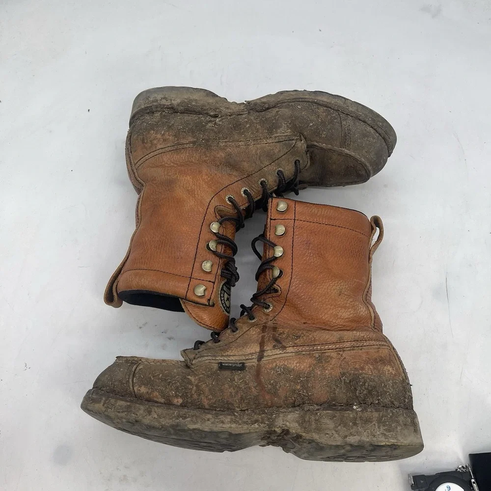 Red Wing Irish Setter Boots Mens 8 D Brown Workwear No. 894 Wingshooter Hunting